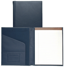 Blue Executive Leather Portfolio