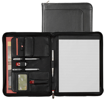 Personalized Leather Zip Portfolio